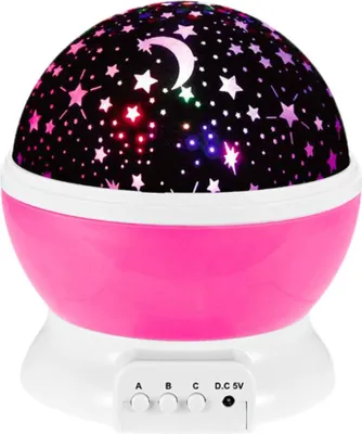 Produktbild von 360° Drehbarer Sternprojektor Led-Nachtlicht Rosa