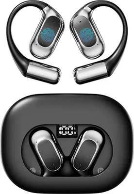Produktbild von Sport-Bluetooth-Kopfhörer mit intelligenter Digitalanzeige, klare Anrufe, IPx4 wasserdicht, geeignet zum Radfahren, Laufen, Trainieren