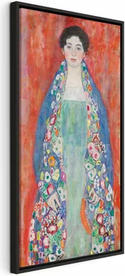 Obrázek produktu pro Italský obraz na plátně - Portrét Fräulein Lieser (Gustav Klimt) 40x80 cm Reprodukce l-G-10407-b-a