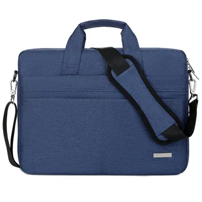 Produktbild von Student Laptop Tasche, Wasserdicht Oxford Stoff, Leicht Notebook Hülle, Stilvoll Groß Kapazität, 14-15 Zoll, Blau