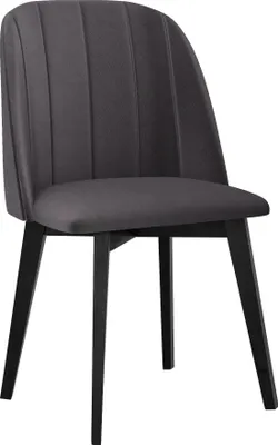 Image de Chaise de salle à manger rembourrée AFTON 3 - noir / anthracite