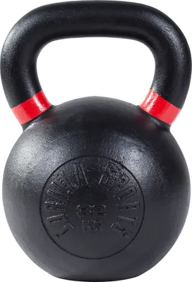 Produktbild von GORILLA SPORTS® Kettlebell - 32kg Gewichte, Gusseisen, Schwarz mit Farbmarkierungen - Kugelhantel, Kugelgewicht, Schwunghantel, Krafttraining Gewichten