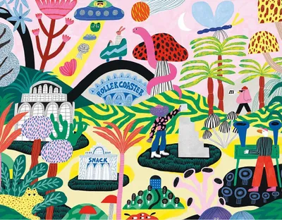 Produktbild von Pieces & Peace Puzzle Achterbahn - 1500 Teile Puzzle