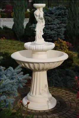 Produktbild von Zierbrunnen Springbrunnen Skulptur Brunnen Deko Garten Fontaine Teich Neu 162cm
