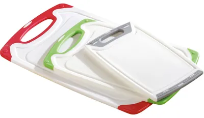 Obrázek produktu pro Esmeyer STAR Rechteckig Kunststoff Grün - Grau - Rot - Weiß Küchen-Schneidebrett (303-030)