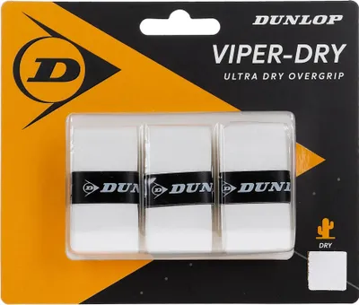 Produktbild von Dunlop Viperdry Tennis-overgrip 3 Einheiten Weiß  Weiß One Size
