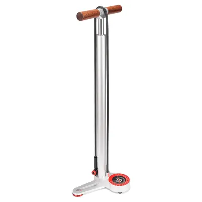 Image de Pompe à vélo ROCKBROS sur pied, valves Schrader et Presta, 240 PSI avec manomètre, pompe à air pour vélo, moto et vélo électrique, noir