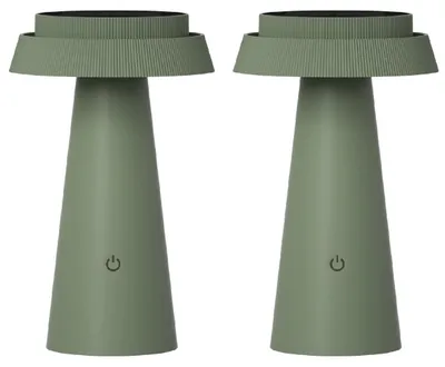 Produktbild von Luxus - Tischleuchte Solar Mambo - Grün - H23 x Ø14