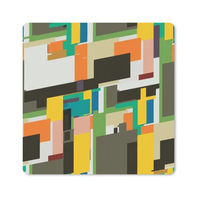 Produktbild von MuchoWow® Mauspad Mousepad Geometrisch - Muster - Abstrakt 30x30 cm - Mousepads - Maus Mat - Pad - Mausunterlage - Gaming