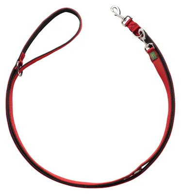 Produktbild von HUNTER Verstellbare Führleine NEOPREN, Farbe: rot/schwarz, strapazierfähiges Nyl