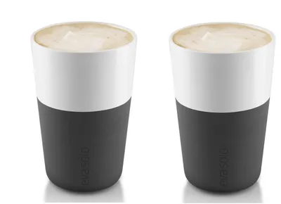 Obrázek produktu pro Eva Solo Latte Macchiato Cup Black 360 ml - 2 kusy