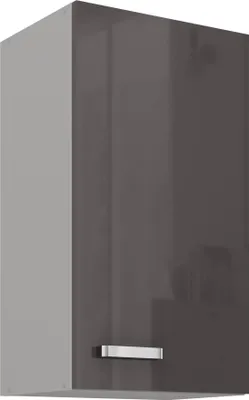 Produktbild von Küchen Hängeschrank 40 Hochglanz Grau Küchenzeile Küchenblock Küche Grey Bianca