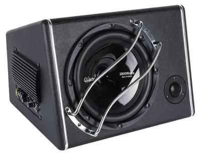 Zdjęcie produktu dla Subwoofer samochodowy – aktywna obudowa subwoofera C2505 – 25 cm, ultrapłaska – 480 W RMS, 3800 W max – 12 V – 89 dB – czarny