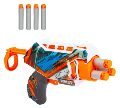 Produktbild von Toi-Toys 32086A Foam Strike Fast S Spielzeugpistole Blaster mit Schaumstoffpfeilen ab 6 Jahren