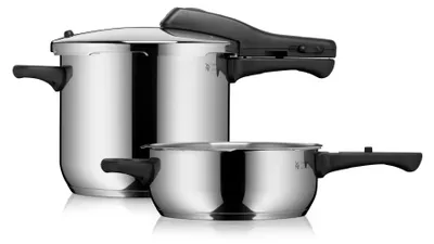 Produktbild von WMF Perfect One 07.9146.9990, Induktion, Halogen, Elektro, Keramik, Gas, Edelstahl, Edelstahl, 3 l, 6,5 l, Kunststoff