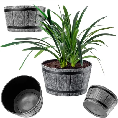 Produktbild von KADAX Madera Blumentopf 50 cm hellgrau