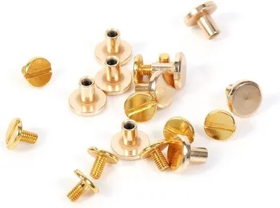Obrázok produktu pre Masívne kovové skrutky – kožené úchytky – 5 mm – 6,5 mm – 8 mm – 8 mm