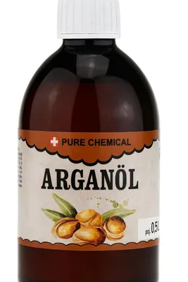 Image de PURE CHEMICAL | Huile d'argan | Huile capillaire | Huile pour la peau | Pressé à froid | 500 ml