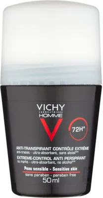 Zdjęcie produktu dla Vichy Homme Extreme Control 72H Antyperspirant w kulce dla mężczyzn, 50 ml