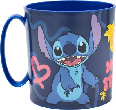 Produktbild von Stor Stitch Palms 350ml Microwave Safe Tasse Blau Blau One Size