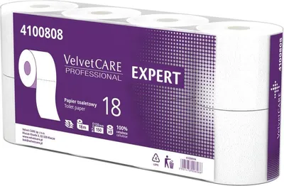 Immagine prodotto di Carta igienica Velluto 3ply, 18 m, 8 rotoli