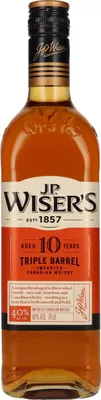 Produktbild von J.P. Wiser's Triple Barrel 10 Jahre Blended Canadian Whisky | 40 % vol | 0,7 l