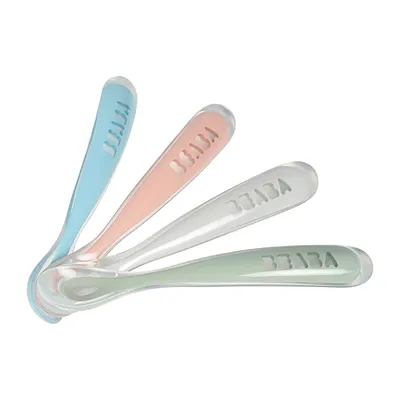 Image de Beaba set of 4 silicone loeffels eucalyptus ; 913465
