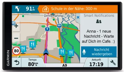 Produktbild von Garmin DriveSmart 61 LMT-D, Intern, Ganz Europa, 17,6 cm (6.95"), 1024 x 600 Pixel, TFT, 2260,6 x 3860,8 mm (89 x 152")