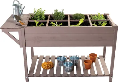 Produktbild von Pflanzkasten Frühbeet Kräuterbeet Blumenbeet mit Ablage von NOSOJO