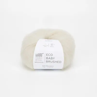 Zdjęcie produktu dla Włóczka Gabo Wool Eco Baby Brushed FTE1296 / naturalna biel