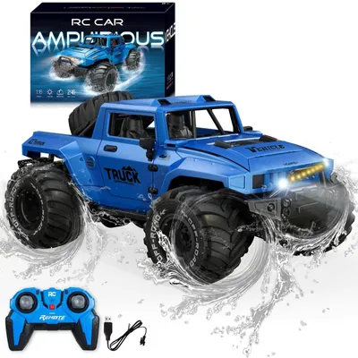 Produktbild von Amphibische RC-Auto Ferngesteuertes Amphibienfahrzeug - 1:16 - Wasserdicht - Monstertruck mit LED-Licht