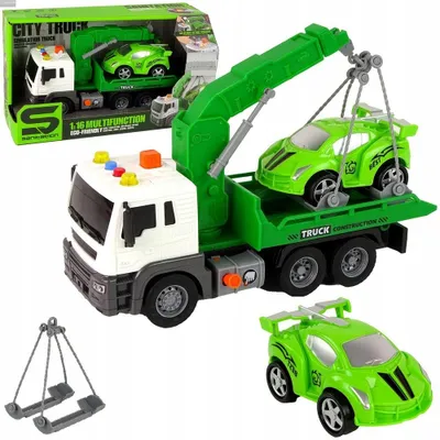 Produktbild von QULKI Spielzeug Abschleppwagen mit Licht, Sound und Kran