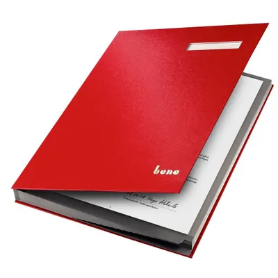 Obrázek produktu pro bene 76400RT Unterschriftenmappe 19 Fächer rot