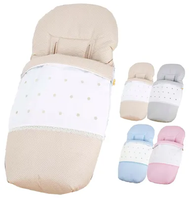 Imagen del producto de Saco universal, color beige, para cochecitos, 1 unidad, de uso versátil