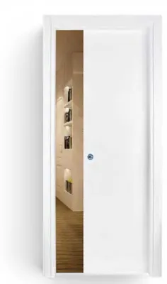 Immagine prodotto di Porta da interno scorrevole reversibile bianca effetto liscio H210 cm - 60xH210 cm