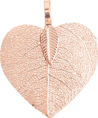 Produktbild von Anhänger "Filigranes Blatt" Roségold