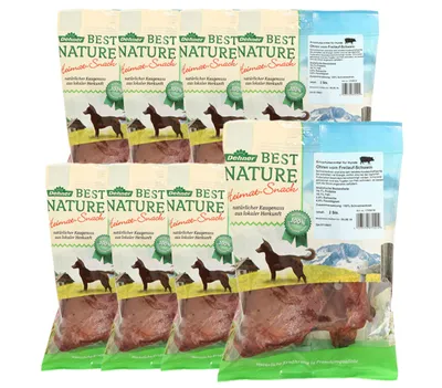 Produktbild von Dehner Best Nature Hundesnack, Leckerli 100 % natürlich, Kausnack für Hunde, Schweineohren, 8 x 2 Stück (720 g)