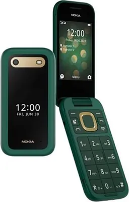 Produktbild von Nokia 2660 Flip 4G, Klappgehäuse, Dual-SIM, 7,11 cm (2.8"), 0,3 MP, 1450 mAh, Grün