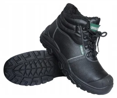 Produktbild von Gefütterte Sicherheitsschuhe mit Stahlkappe, Modell THURO HIGH S1, Größe 41