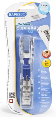 Zdjęcie produktu dla RAPESCO RC6008SS RAPESCO Dokumentenclip-Spender Supaclip 60, przezroczysty