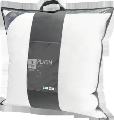 Produktbild von Spessarttraum Faserkissen ungesteppt Platin Füllung aus 100% Polyester Bezug aus 100% Baumwolle Größe 80 x 80
