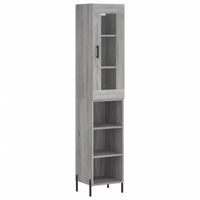 Image de Buffet haut Sonoma gris 34,5x34x180 cm Bois d'ingénierie