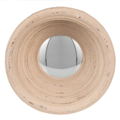 Zdjęcie produktu dla Clayre & Eef Lustro Ø 19 cm Beżowy Plastik