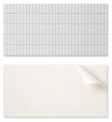 Obrázek produktu pro Samolepicí vinylová dekorace na zeď do interiéru, rozměry 100 x 50 cm, hladká, obdélníková mozaika