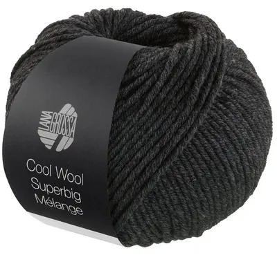 Produktbild von Lana Grossa - Cool Wool Superbig Melange 0218 dunkelgrau meliert