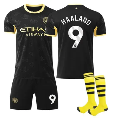 Produktbild von #9 HAALAND Man City away game,26-27 football jersey for Kids and Adults SIZE:24