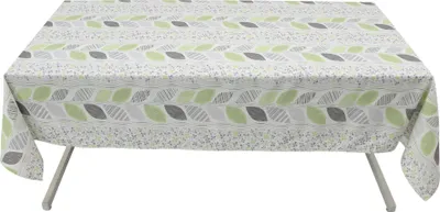 Produktbild von Gartentischdecke Outdoor 135x240cm cremeweiß – Blattmuster