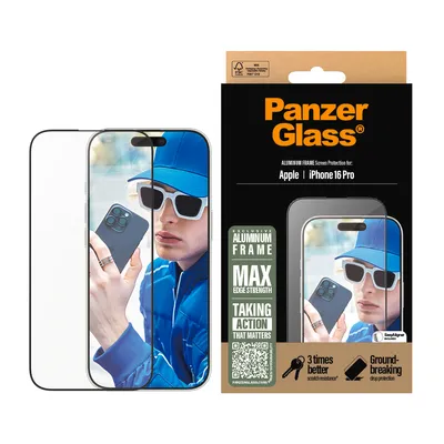 Produktbild von PanzerGlass Aluminum Frame iPhone 16 Pro UWF
