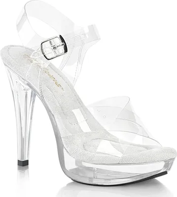 Produktbild von COCKTAIL-507 Fabulicious vegane Damen High Heels transparente Platausandaletten