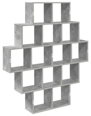 Produktbild von vidaXL Wandregal Betongrau 120 x 20 x 136 cm Holzwerkstoff